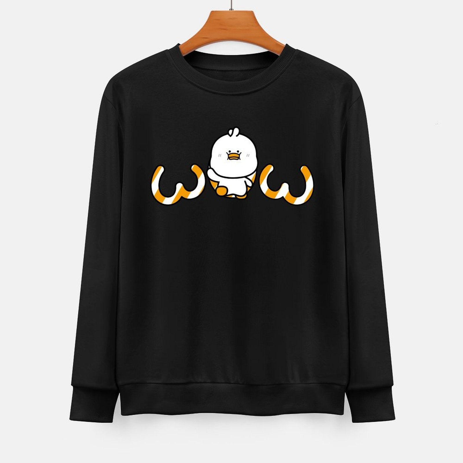 Front Patterned Long Sleeve TopPrinted ClassicStyle